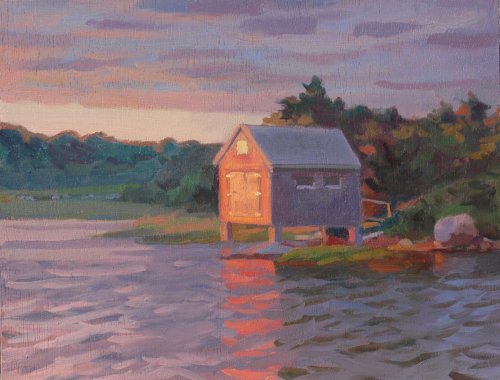 Quitsa Boathouse Sunset © Marjorie Mason